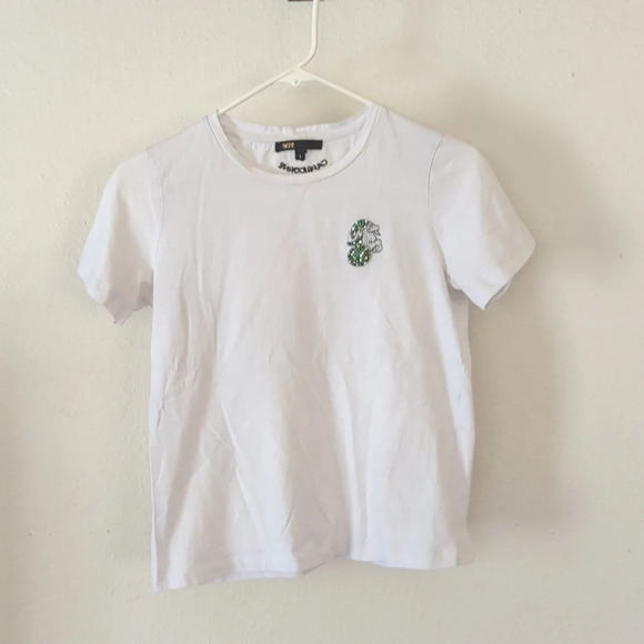 Maje Embellished Capricorn cotton T-shirt top - Picture 2 of 7